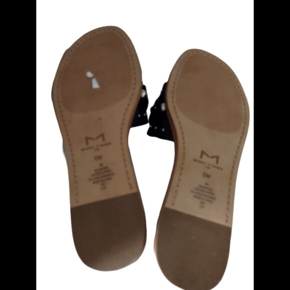 Marc Fisher Paxton Studded Leather Slides 6 - Picture 6 of 8